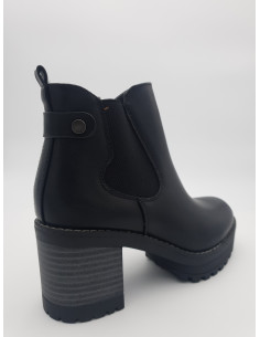 bottine noire pour femme de profile 2