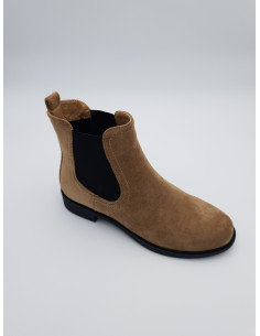 Bottines Kaki bi matière à...