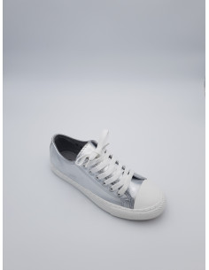Sneakers argenté à lacet