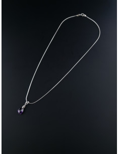 Collier argent et pendentif...