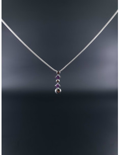 Collier chaine argent avec... 2