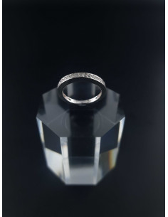 Bague en argent serti...