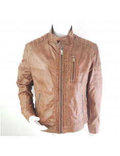 Veste en Cuir effet motard...