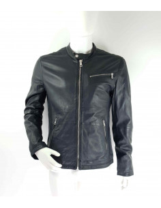 Veste en Cuir Noir Freaky...