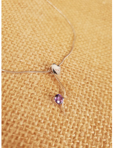 Collier argent et pendentif...