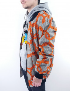 Bombers Unisexe rayée avec... 2