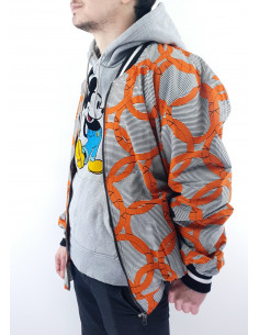 Bombers Unisexe rayée motif...