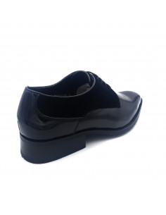 Derby noir bi matières 2