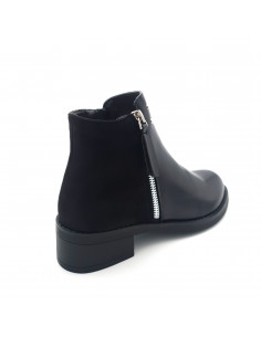 Bottines Noir bi matière... 2