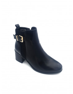 Bottines Noir à boucle doré... 2