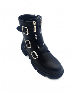 Bottine Noire à triples... 2