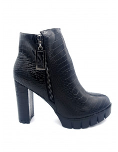 Bottines à talon haut Noir...