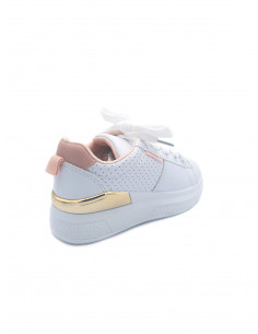 Basket rose doré à lacets 2