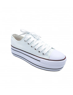 Baskets blanche à plateforme
