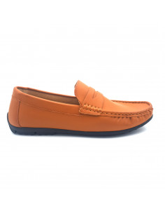 Mocassin homme cognac