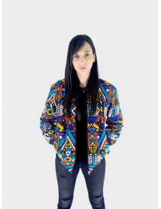 Bombers femme Afro Urban Classic uni motif coloré Appreter 2