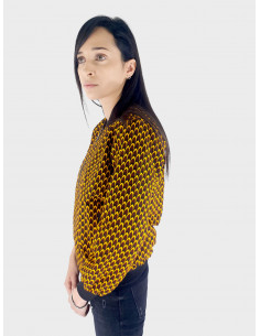 Bombers femme jaune plumes Afro Urban Classic Appreter